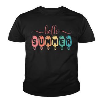 Happy Last Day Of School Hello Summer - Ice Cream Lover Youth T-shirt - Thegiftio UK