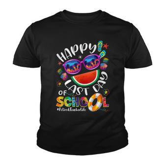 Happy Last Day Of School Retired Teacher Summer Graduation Youth T-shirt - Thegiftio UK