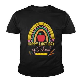 Happy Last Day Of School Teacher Student Graduation Rainbow Gift V2 Youth T-shirt - Monsterry DE