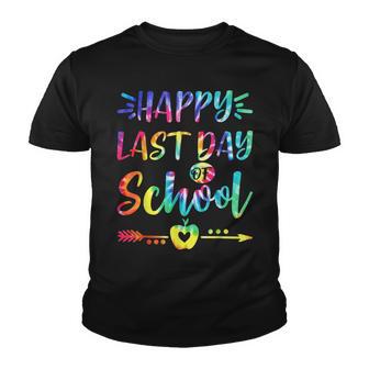 Happy Last Day Of School Tie Dye Students And Teachers Gift V2 Youth T-shirt - Thegiftio UK