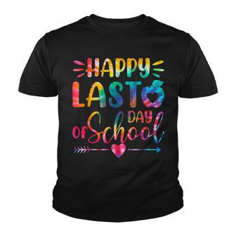 Happy Last Day Of School Tie Dye Students And Teachers Gifts Youth T-shirt - Thegiftio UK