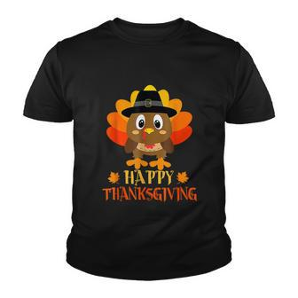 Happy Thanksgiving Shirts For Boys Girls Kids Pilgrim Turkey Youth T-shirt - Thegiftio UK