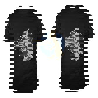 Hare Trigger Gangster Bunny Youth T-shirt - Monsterry