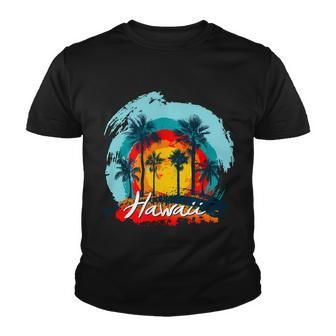 Hawaii Tropical Sunset Youth T-shirt - Monsterry UK