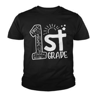 Hello 1St Day Of 1St Grade Teacher And Going To First Grade Youth T-shirt - Thegiftio UK