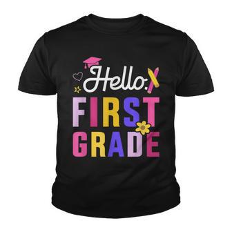 Hello 1St Grade First Back To School Student Teacher V2 Youth T-shirt - Thegiftio UK