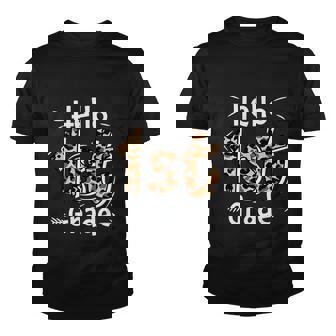 Hello 1St Grade Leopard Back To School First Day Of School Youth T-shirt - Monsterry