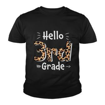 Hello 3Rd Grade Leopard Back To School First Day Of School Youth T-shirt - Monsterry UK