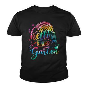 Hello Kindergarten Tie Dye Back To School Student Teacher Youth T-shirt - Thegiftio UK