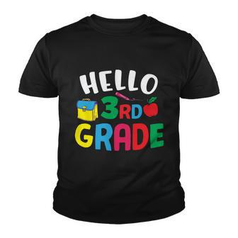 Hello Third Grade Back To School First Day Of School Youth T-shirt - Monsterry