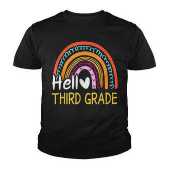 Hello Third Grade Team 3Rd Grade Back To School Rainbow Kids Youth T-shirt - Seseable