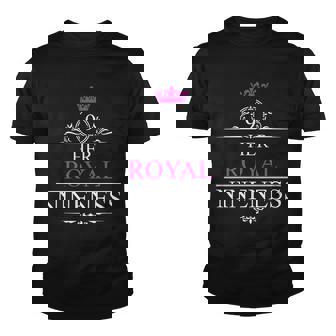 Her Royal Nineness 9Th Birthday Nine Year Old Girl Youth T-shirt - Monsterry
