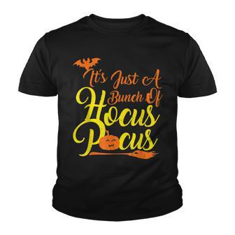 Hocus Pocus Halloween Fall Witch - Funny Halloween Youth T-shirt - Seseable