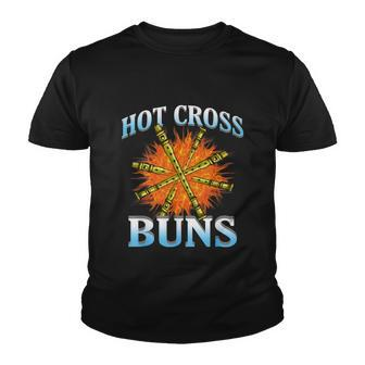 Hot Cross Buns Funny Trendy Hot Cross Buns Graphic Design Printed Casual Daily Basic V3 Youth T-shirt - Thegiftio UK
