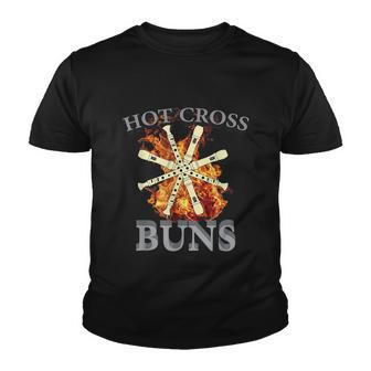 Hot Cross Buns Funny Trendy Hot Cross Buns Graphic Design Printed Casual Daily Basic Youth T-shirt - Thegiftio UK