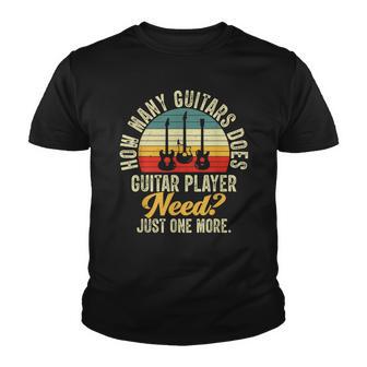 How Many Guitars Vintage Guitar Gifts Men Women Music Band Youth T-shirt - Thegiftio UK
