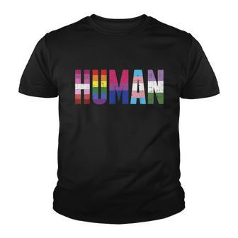 Human Lgbtq Gay Pride Ally Equality Bi Bisexual Trans Queer Gift Graphic Design Printed Casual Daily Basic Youth T-shirt