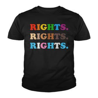Human Rights Lgbtq Pride Blm Racial Justice Equality Ally Youth T-shirt - Thegiftio UK