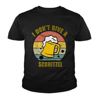 I Dont Give A Schnitzel Funny Oktoberfest Beer Youth T-shirt - Monsterry