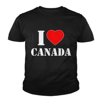 I Love Canada Youth T-shirt - Monsterry AU