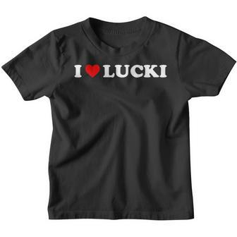 I Love Lucki Heart Lucki Youth T-shirt - Thegiftio