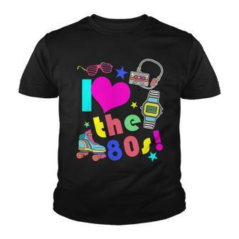 I Love The 80S Retro Party Mashup Youth T-shirt - Monsterry UK