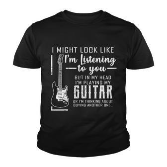 I Might Look Like Im Listening To You Music Guitar Tshirt Youth T-shirt - Monsterry UK