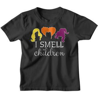 I Smell Kids Children Halloween Funny Costume Witches Youth T-shirt - Thegiftio UK
