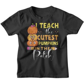 I Teach The Cutest Pumpkins In The Patch Halloween Costume Youth T-shirt - Thegiftio UK