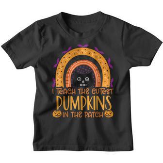 I Teach The Cutest Pumpkins In The Patch Teacher Rainbow V20 Youth T-shirt - Thegiftio UK