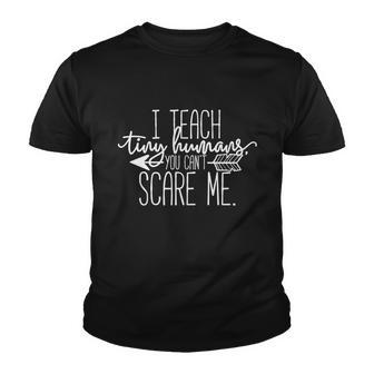 I Teach Tiny Humans You Cant Scare Me Gift Youth T-shirt - Monsterry AU