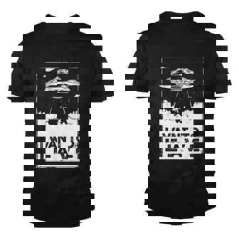 I Want To Leave Ufo Alien Youth T-shirt - Monsterry