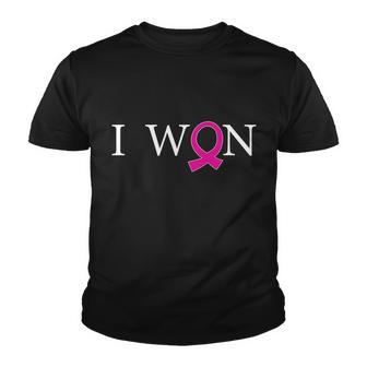 I Won Defeat Breast Cancer Survivor Youth T-shirt - Monsterry CA