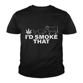 Id Smoke That Pot Head Marijuana Tshirt Youth T-shirt - Monsterry