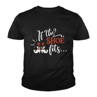 If The Shoe Fits Halloween Quote Youth T-shirt - Monsterry