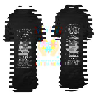 If You Think My Hand Are Full Autism Meme Autism Awareness Heart Puzzle Pieces Youth T-shirt - Thegiftio UK