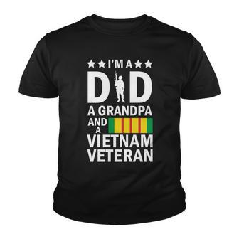 Im A Dad A Grandpa And A Vietnam Veteran Tshirt Youth T-shirt - Monsterry UK