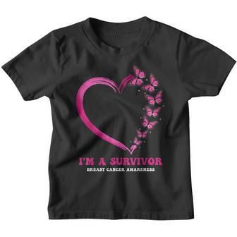 Im A Survivor Breast Cancer Awareness Youth T-shirt - Thegiftio UK