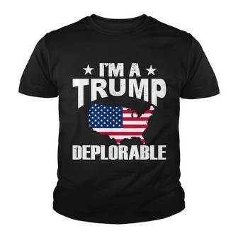 Im A Trump Deplorable Tshirt Youth T-shirt - Monsterry CA