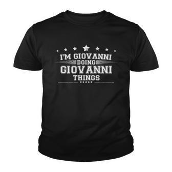 Im Giovanni Doing Giovanni Things Youth T-shirt - Monsterry DE