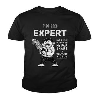 Im No Expert Funny Video Tshirt Youth T-shirt - Monsterry