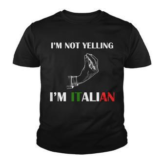 Im Not Yelling Im Italian Tshirt Youth T-shirt - Monsterry