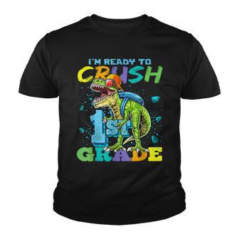 Im Ready To Crush 1St Grade Dinosaur Back To School Youth T-shirt - Thegiftio UK