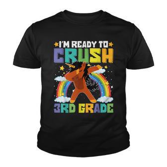 Im Ready To Crush 3Rd Grade Afro Unicorn Black Dab Girl Youth T-shirt - Thegiftio UK