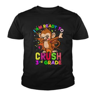 Im Ready To Crush 3Rd Grade Cute Dabbing Monkey Youth T-shirt - Thegiftio UK