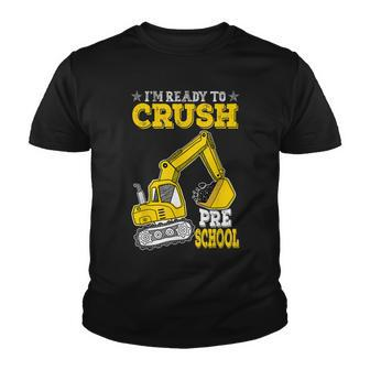 Im Ready To Crush Preschool Excavator Back To School Kid Youth T-shirt - Thegiftio UK