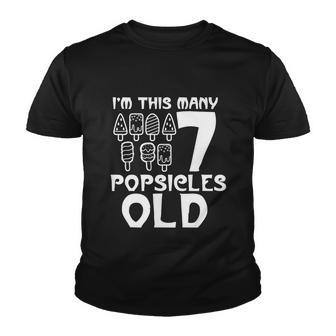 Im This Many Popsicles Old Funny Birthday For Men Women Cute Gift Youth T-shirt - Monsterry