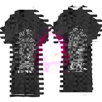 In October We Wear Pink Skull Womens Breast Cancer Awareness Youth T-shirt - Thegiftio