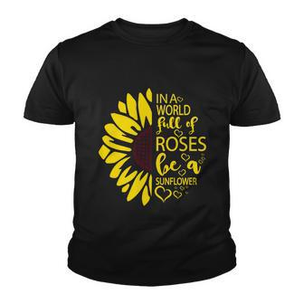 Ina World Fuff Of Roses He A Sunflower Youth T-shirt - Monsterry UK
