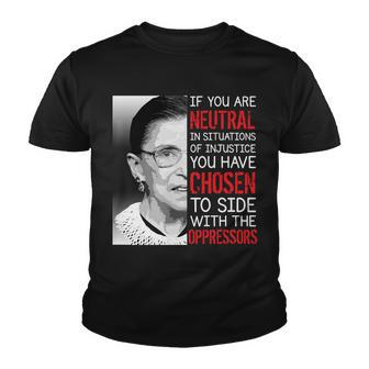 Injustice Ruth Bader Ginsburg Notorious Rbg Quote Youth T-shirt - Monsterry AU